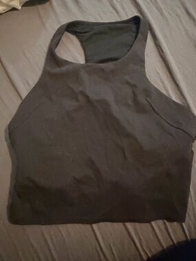 lululemon athletica Black High-Neck Racerback Crop